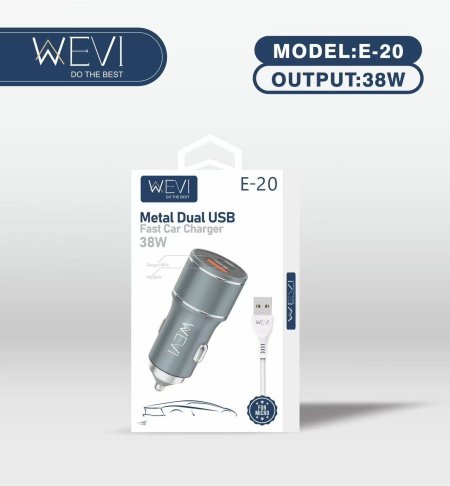 WEVI METAL DUAL USB E-20