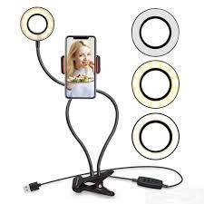  Ring Light and Phone Holder <br> <span class='text-color-warm'>سيتوفر قريباً</span>